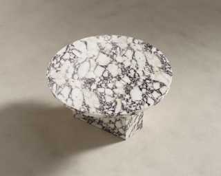 Romlulus Coffee Table - High - Viola Marble Romlulus Coffee Table - High - Viola Marble