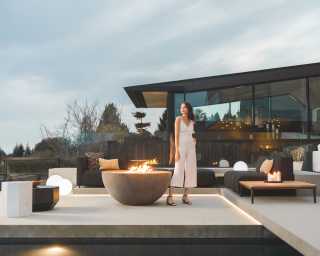 Arya Outdoor Modular featuring Francis End Table