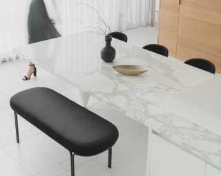 Iris Chair in Black Vintage Velvet and Brass legs Iris Chair in Black Vintage Velvet and Brass legs