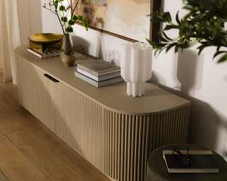 Athena TV stand- Alabaster