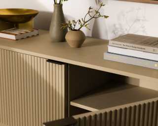 Athena TV stand- Alabaster