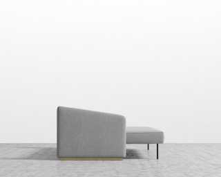 Bristol Futon - Modern Felt - Malmo - Brass legs