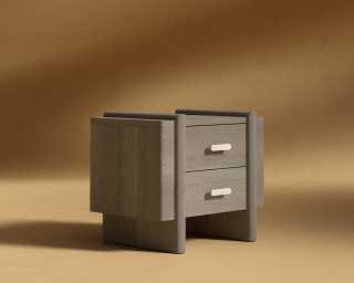 Cassia Nightstand - Grey Oak Cassia Nightstand - Grey Oak