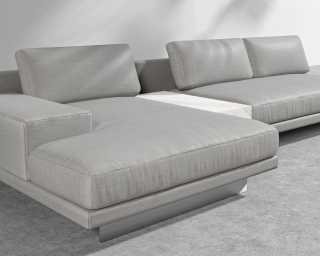 Dresden Outdoor Sectional Sofa - Encino - White Ceramic Dresden Outdoor Sectional Sofa - Encino - White Ceramic