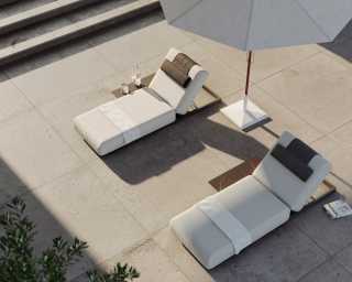Florian Outdoor Lounger Scene Florian Outdoor Lounger Scene