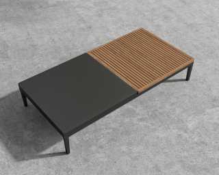 Francis Outdoor Coffee Table - Black