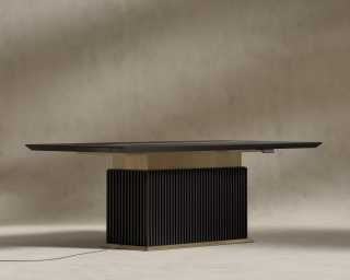 Georgio Conference Table - Black Oak