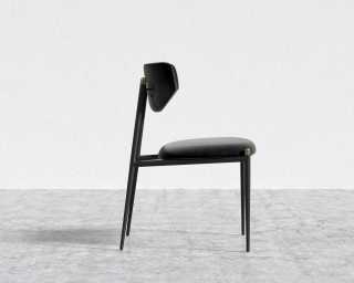 Geno Dining Chair - Plush Velvet - Black 2022 - Black Frame