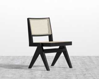 Javert Side Chair - Black Frame - Pale Cane Javert Side Chair - Black Frame - Pale Cane