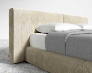 Kaye Bed - King - Corduroy Velvet - Silkstone Kaye Bed - King - Corduroy Velvet - Silkstone