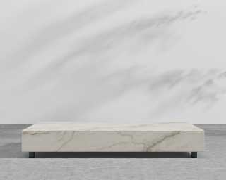 Liza Outdoor Coffee Table - White Ceramic - 40 x 60 Liza Outdoor Coffee Table - White Ceramic - 40 x 60