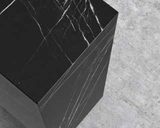 Liza Pedestal - Black Marble
