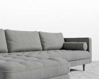 Luca Sectional - Venice Suede - Strato
