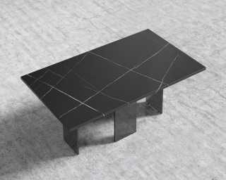 Marbella Dining Table - Black Pietra Ceramic Marbella Dining Table - Black Pietra Ceramic