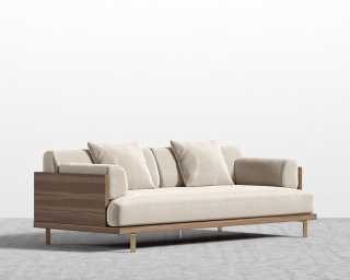 Maria Sofa - Plush Velvet - Warm Taupe