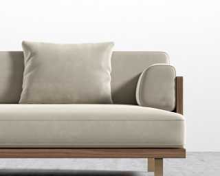Maria Sofa - Plush Velvet - Warm Taupe