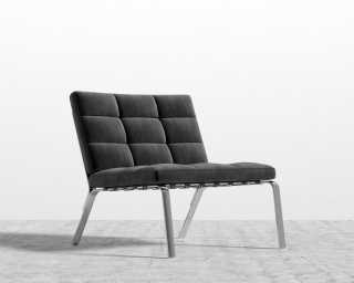 Rove Pavilion Lounge Chair - Vintage Velvet - Black