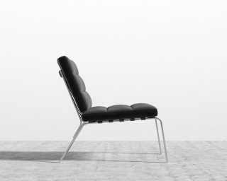 Rove Pavilion Lounge Chair - Vintage Velvet - Black
