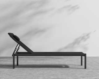 Spencer Outdoor Lounger - Black Spencer Outdoor Lounger - Black