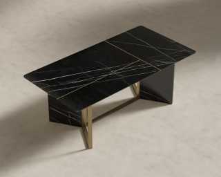 Terzo Table - Black Marble - 82" Terzo Table - Black Marble - 82"