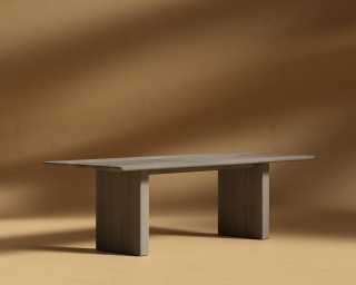 Tiberius Table - Grey Oak - Solid Wood Tiberius Table - Grey Oak - Solid Wood