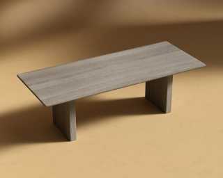 Tiberius Table - Grey Oak - Solid Wood Tiberius Table - Grey Oak - Solid Wood