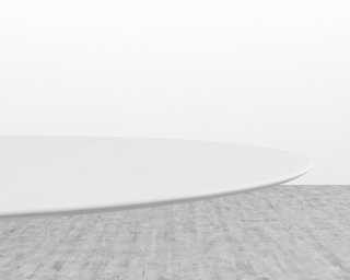 Tulip Dining Table - Oval - White Lacquer 