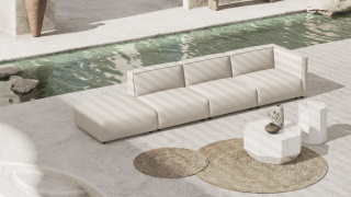 Arya Outdoor Modular Sofa with Open End