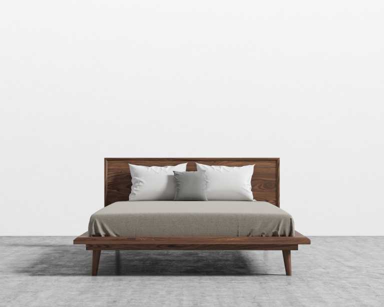Asher Bed in Queen - Walnut Asher Bed in Queen - Walnut